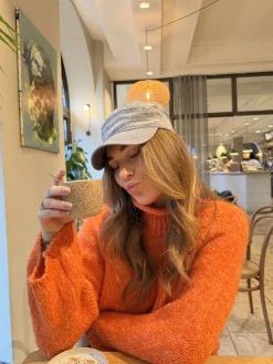 Aire striktrøje med turtleneck - Orange