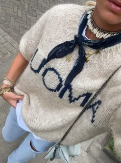 Amour striktrøje - Beige