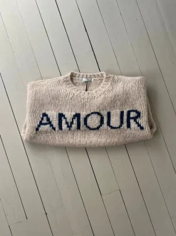 Amour striktrøje - Beige