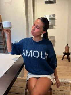 Amour striktrøje - Navy