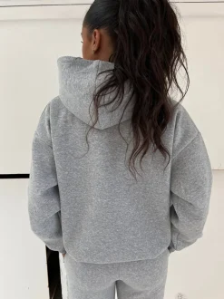 Anelise hoodie - Grå melange