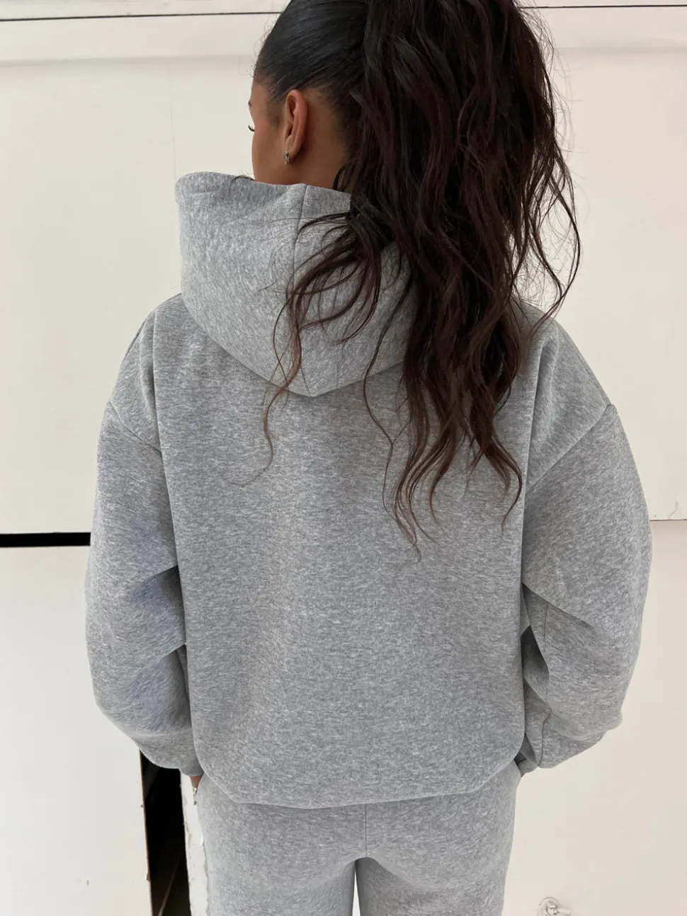 Anelise hoodie - Grå melange