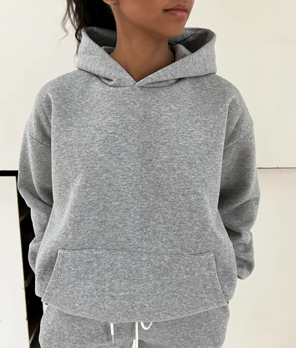 Anelise hoodie - Grå melange