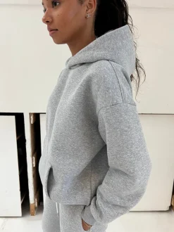 Anelise hoodie - Grå melange
