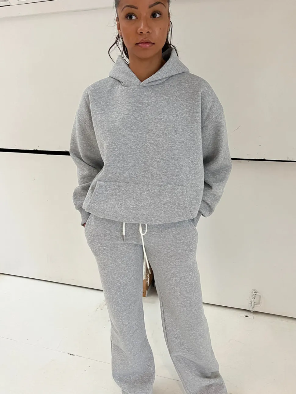 Anelise hoodie - Grå melange