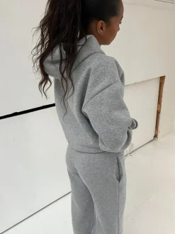 Anelise hoodie - Grå melange