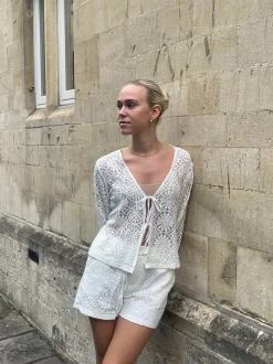 Angelina blondebluse - Hvid
