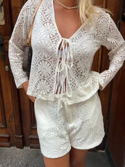 Angelina blondebluse - Hvid