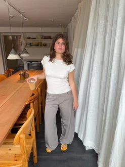 Anja suit bukser - Grå/beige