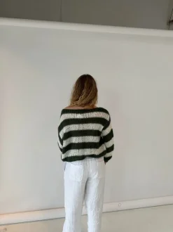 Anna Olympia striktrøje - Kaki