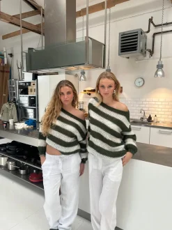 Anna Olympia striktrøje - Kaki