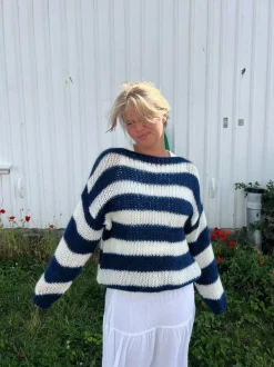 Anna Olympia striktrøje - Navy