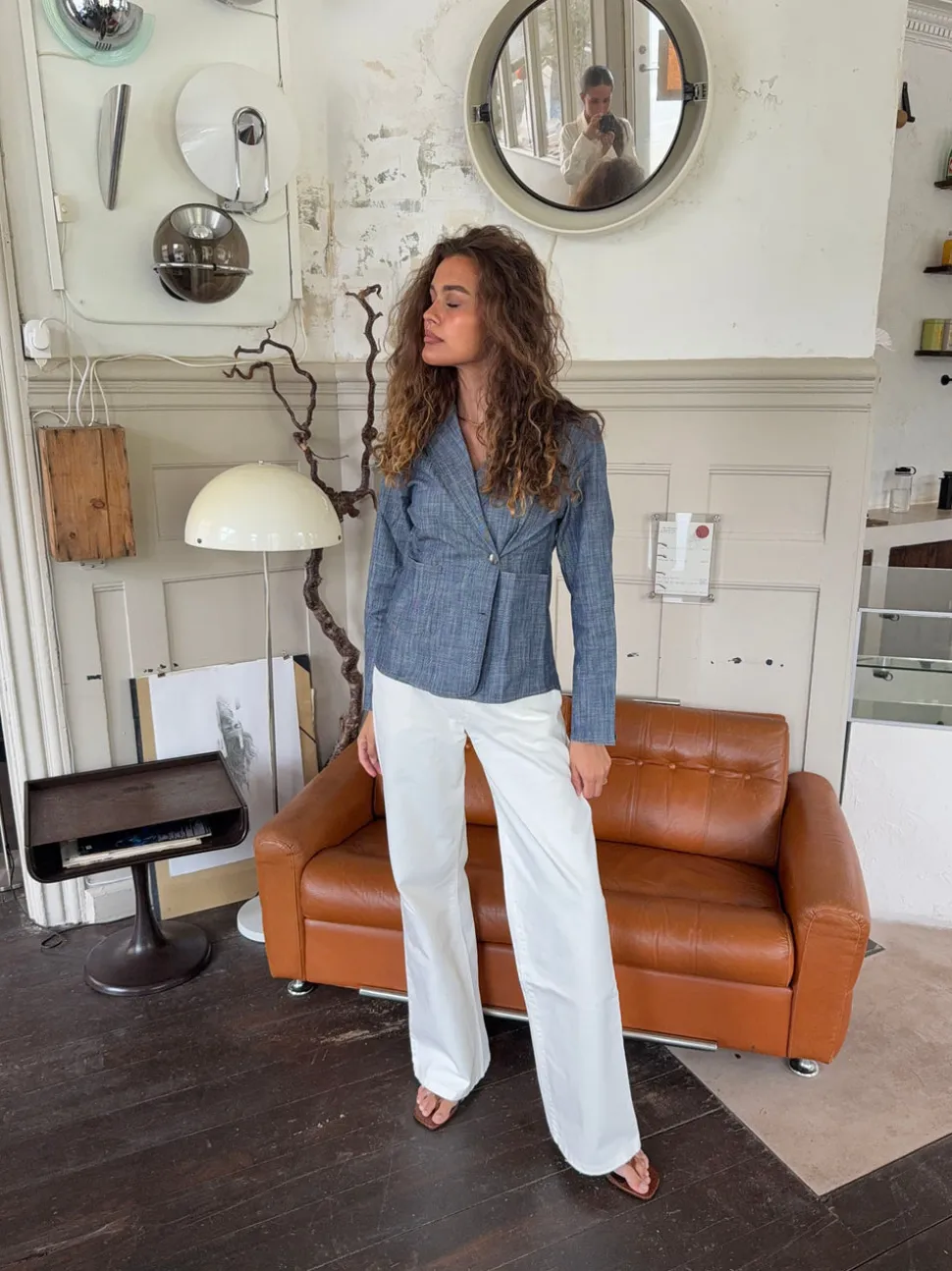 Annie denimblazer - Blå