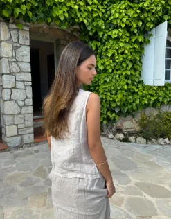 Anouska hørtop - Beige