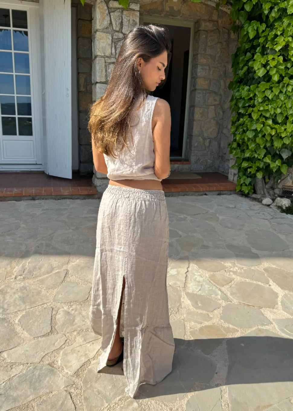 Anouska hørtop - Beige
