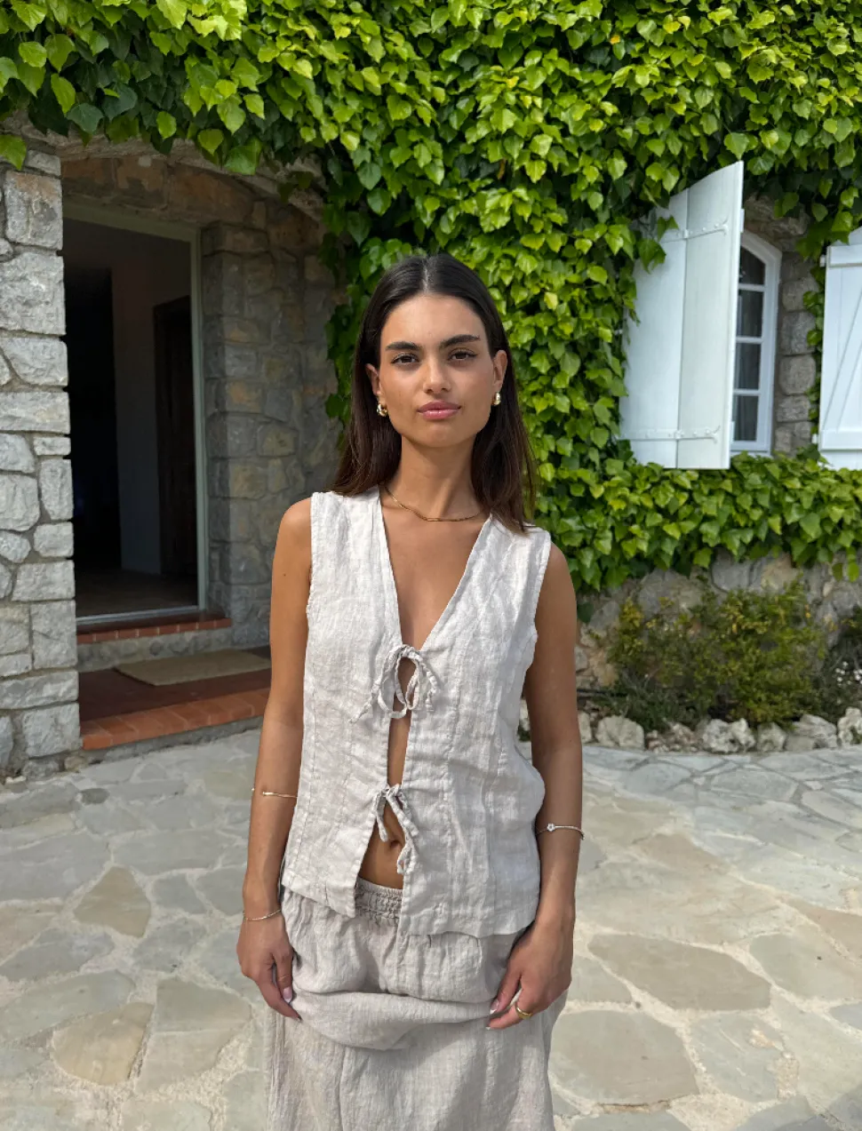Anouska hørtop - Beige
