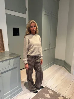 Asta bukser med striber - Brun