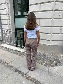 Asta bukser med striber - Brun