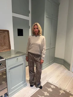Asta bukser med striber - Brun