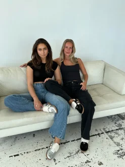 Astana sneakers med kappe - Sort