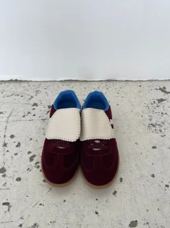 Astana sneakers med kappe - Vinrød