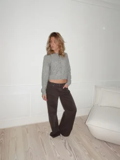 Audrey jeans - Mørkebrun