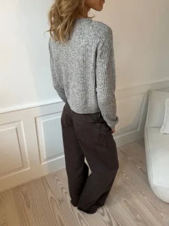 Audrey jeans - Mørkebrun