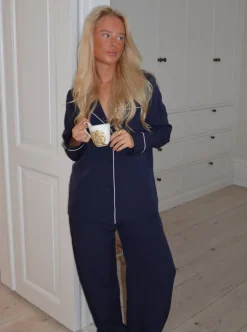 Aurelia pyjamasskjorte - Navy