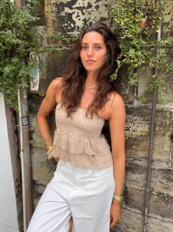Ayia nederdel/top - Beige
