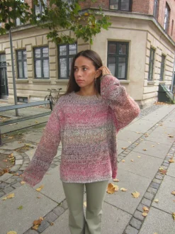 Balta striktrøje - Multifarvet