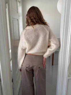 Benny striktrøje - Off white