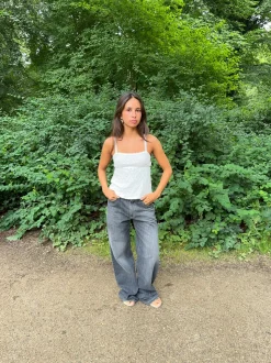 Bente blondetop - Hvid