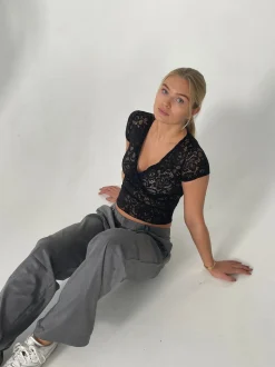 Bernadette blondetop - sort