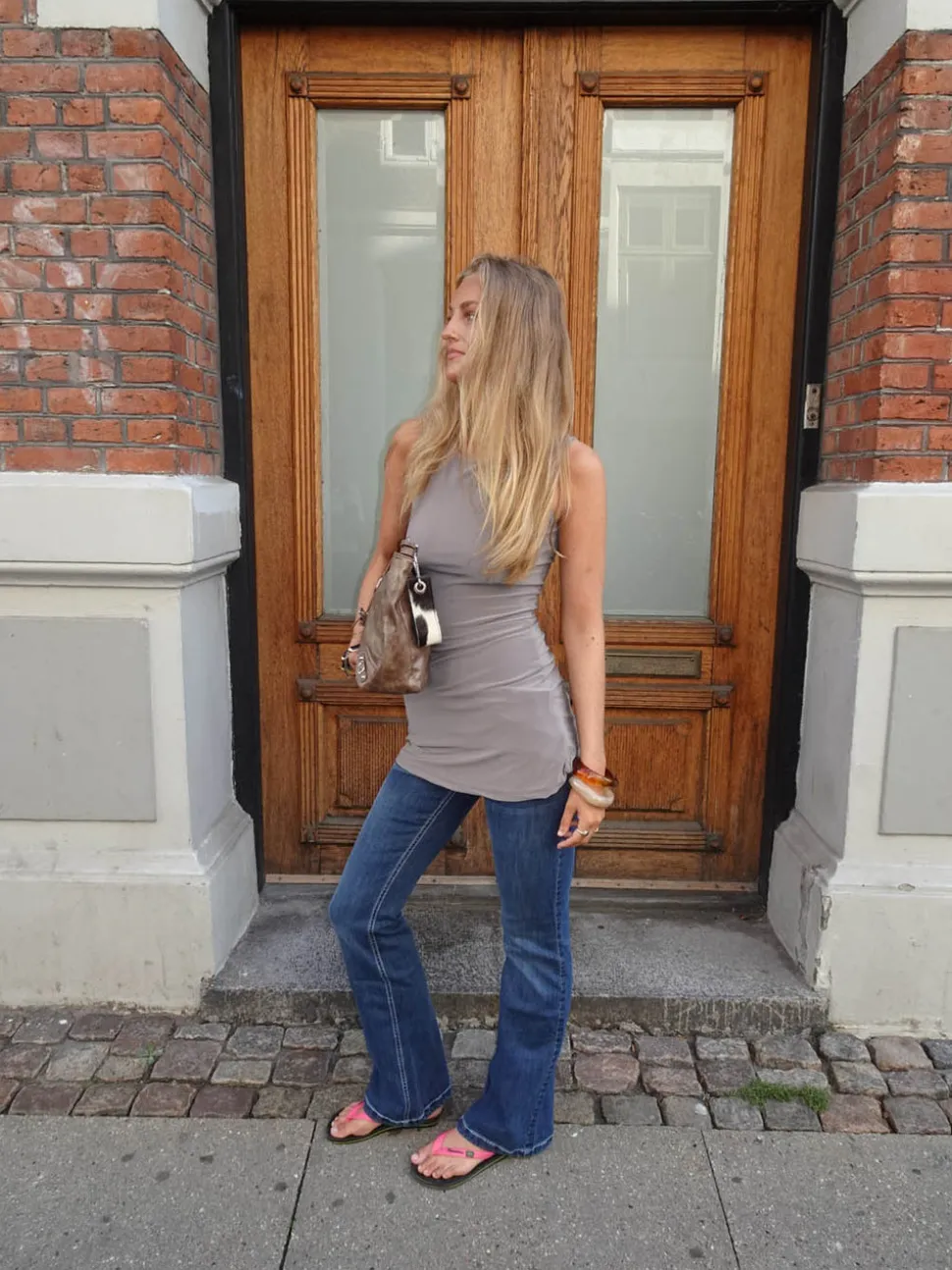 Bobby bootcut jeans - Blå denim