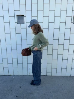 Boletta jeans med bælte - Mørkeblå denim