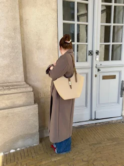 Brasília skuldertaske - Beige