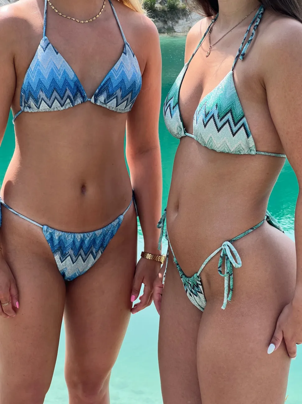 Breezy glitter bikini - Blå
