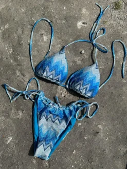 Breezy glitter bikini - Blå