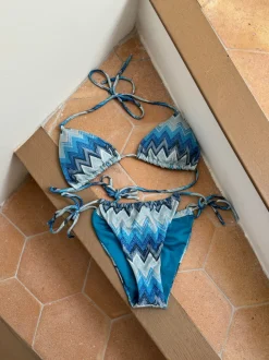 Breezy glitter bikini - Blå