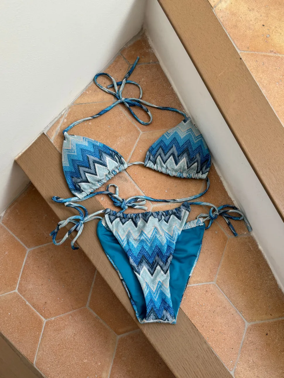 Breezy glitter bikini - Blå