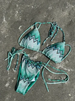 Breezy glitter bikini - Grøn