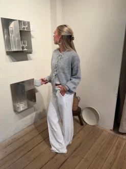 Britney lavtaljede suit bukser - Hvid