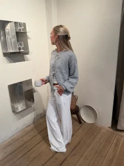 Britney lavtaljede suit bukser - Hvid