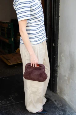 Calia hæklet clutch - Brun