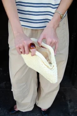 Calia hæklet clutch - Lys gul