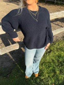 Candie striktrøje - Navy