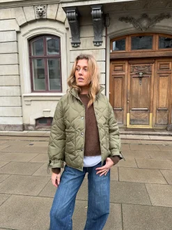 Canisa quiltet jakke - Grøn