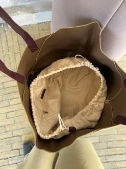 Caracas skuldertaske - Beige/brun
