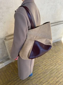 Caracas skuldertaske - Beige/brun