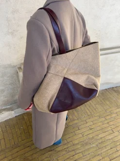 Caracas skuldertaske - Beige/brun